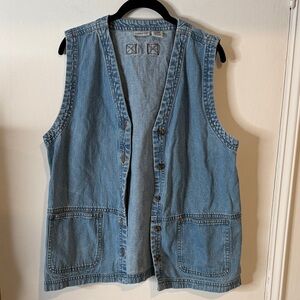 Vintage Cabin Creek Light Blue Denim Vest